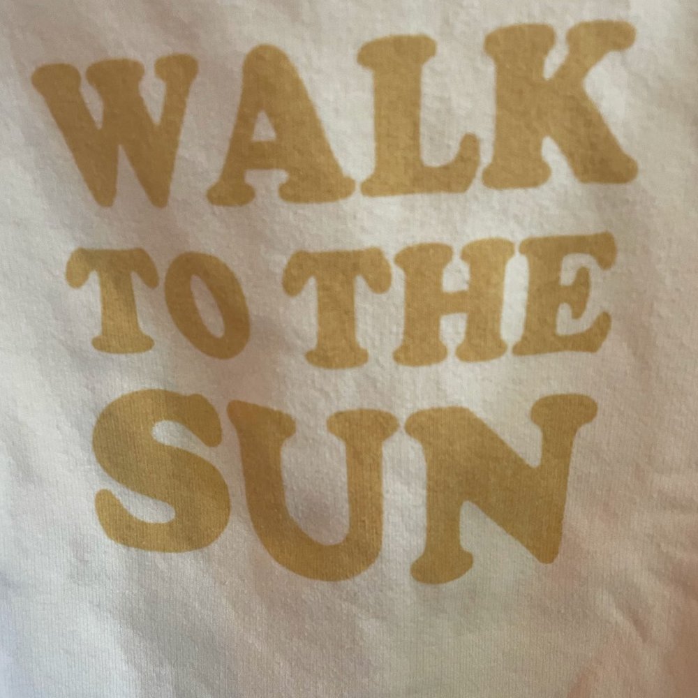 Sandro Paris Yellow Sweatshirt Walk to the Sun Size 0 - Picture 4 of 9